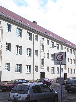 aussenansicht-1 BGL – Kleine Dreiraumwohnung mit Balkon in Leutzsch