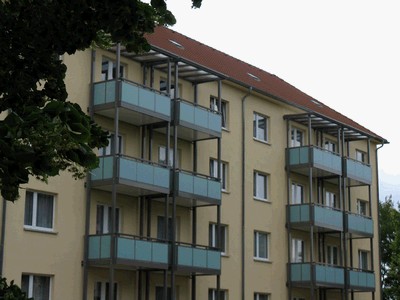 aussenansicht-1 BGL – Frisch sanierte 3-Zimmer Wohnung mit Balkon in Leipzig Sellerhausen