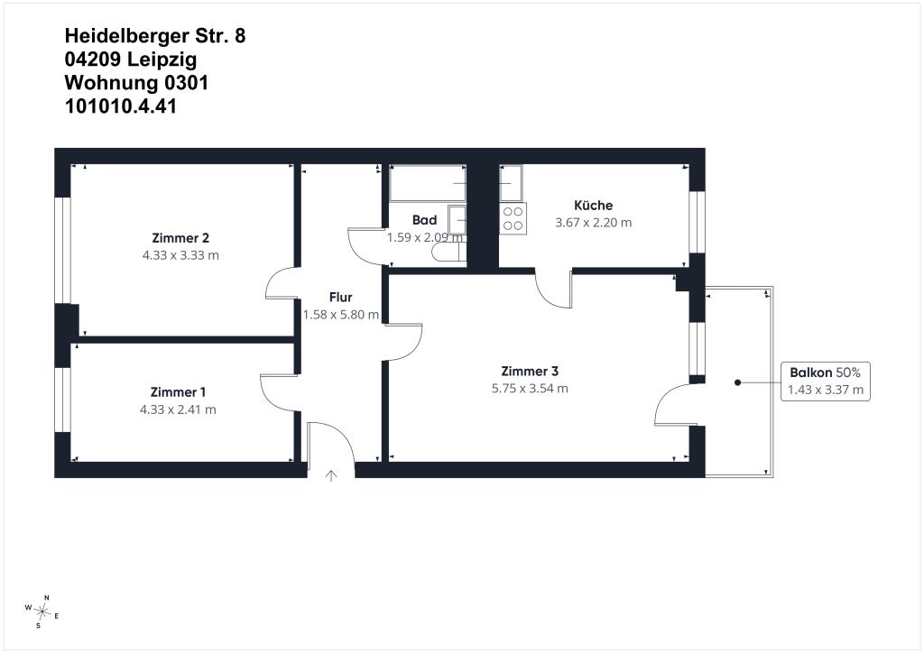 grundriss-2.-og-links BGL &ndash; Wohnungsangebot